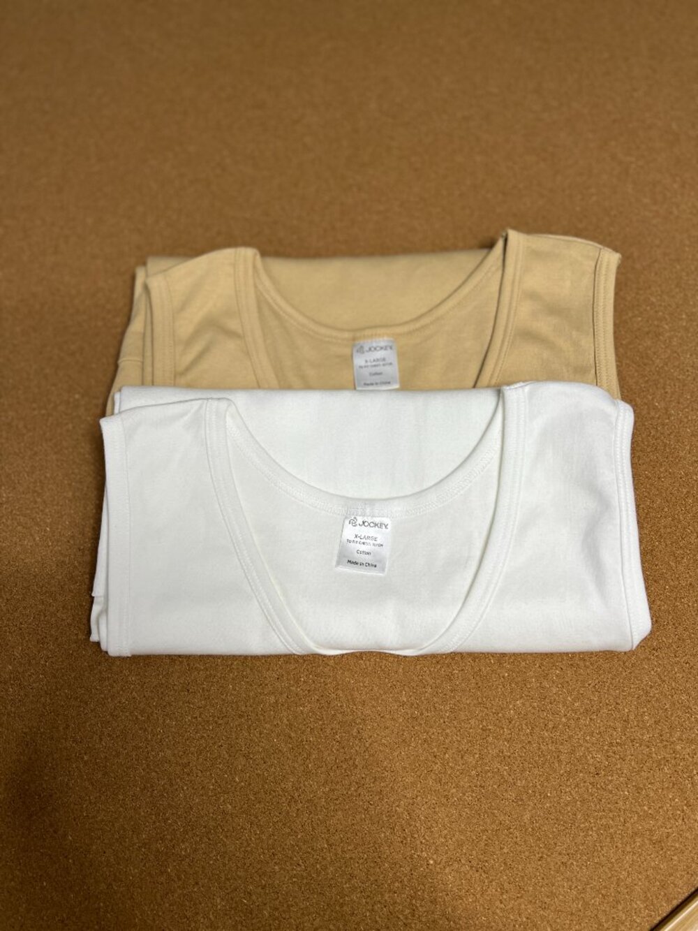 Jockey 2 PC Women Top Tank Shirt Long XL Scoop Neck Sleeveless